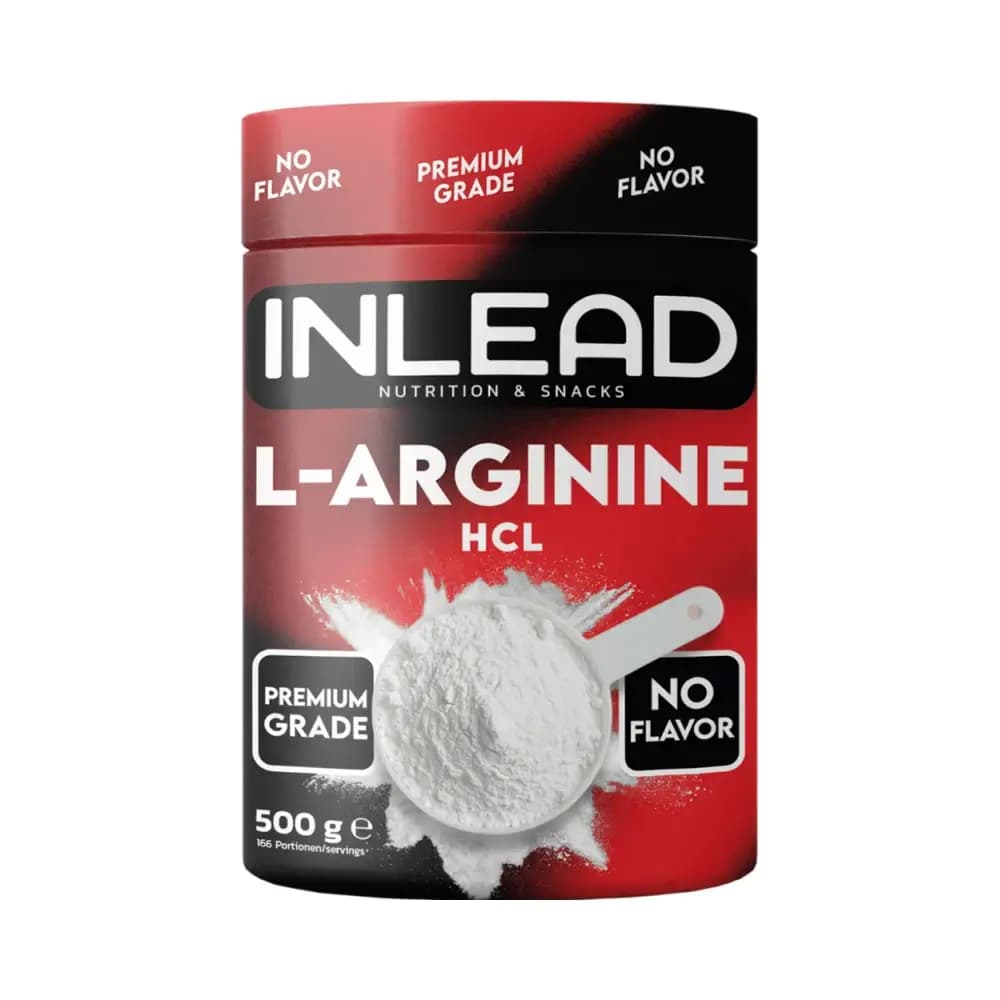 Inlead - L-Arginin HCL - Unflavoured - 500g – Inlead förpackning