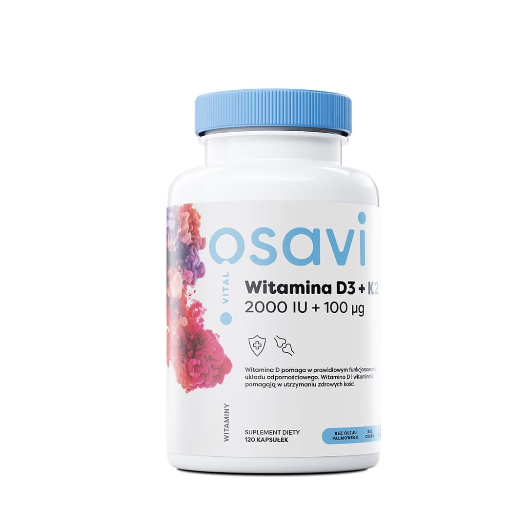 Osavi - Vitamin D3 + K2 2000 IU + 100 µg - 120 Caps