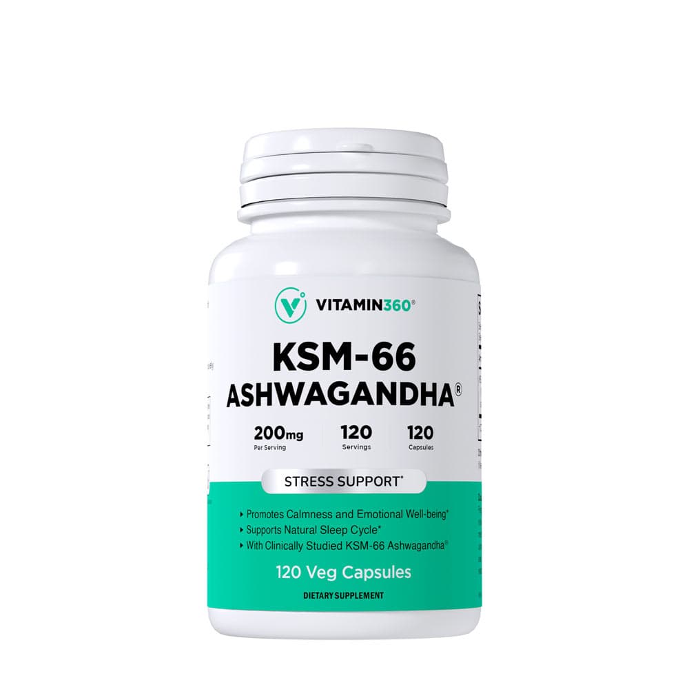Vitamin360 - KSM-66 Ashwagandha - 120 Vcaps – Vitamin360 förpackning