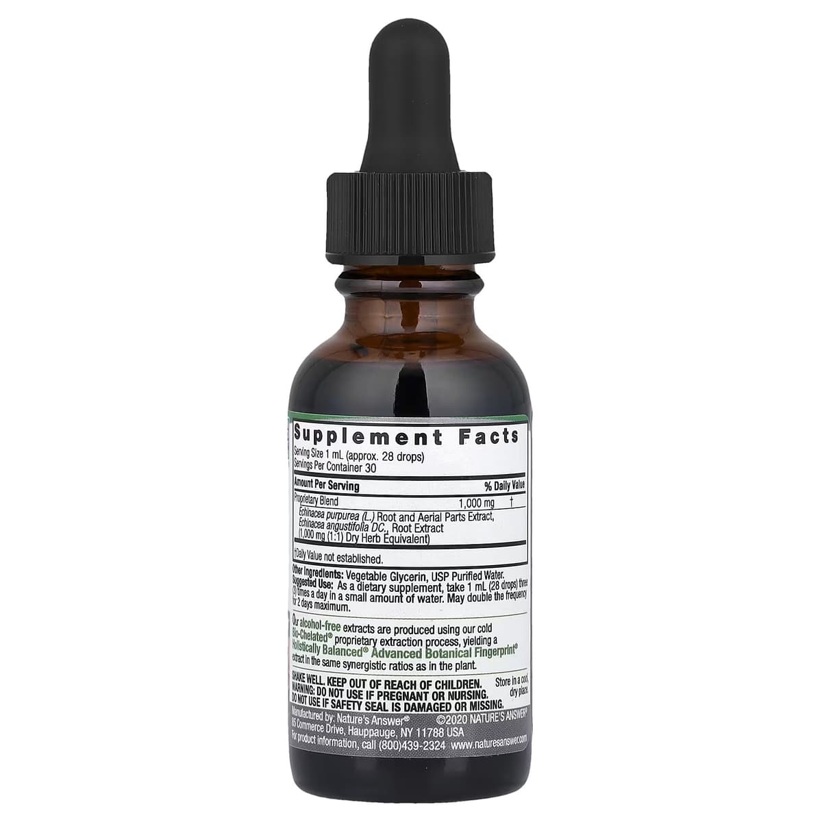 Nature'S Answer - Echinacea Root Fluid Extract - 30ml