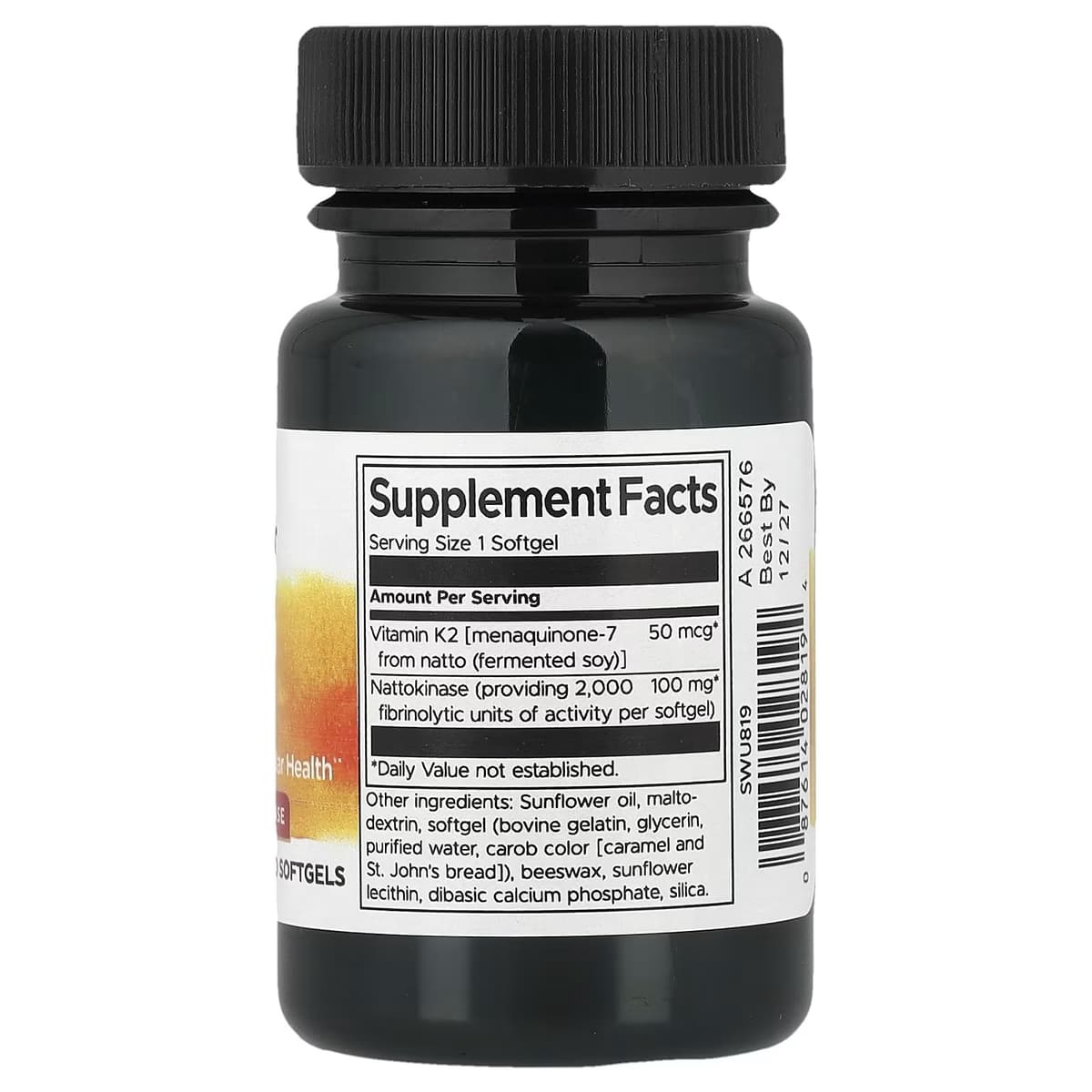 Swanson - Vitamin K2 With Nattokinase - 30 Caps