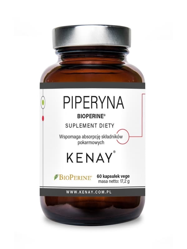 Kenay - BioPerine® svartpepparextrakt - 60 kapslar – förpackning