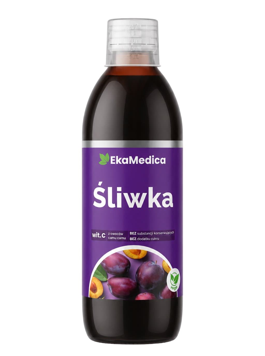 Eka Medica - Plum - 500ml – Eka Medica förpackning