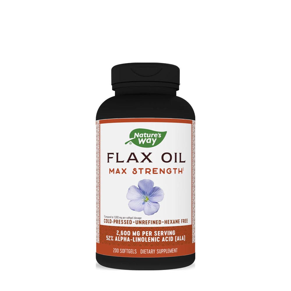 Nature'S Way - Flax Oil Max Strength - 200 Sgels