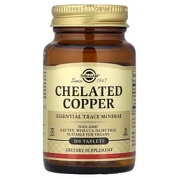 Solgar - Chelated Copper - 100 Tabs