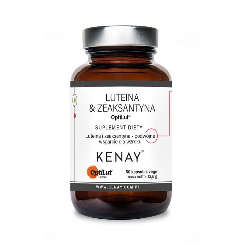 Kenay - Lutein & Zeaxanthin Optilut - 60 Caps – Kenay förpackning