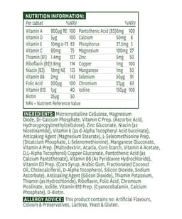 Natures Aid - Multi-Vitamins & Minerals Without Iron - 60 Tabs