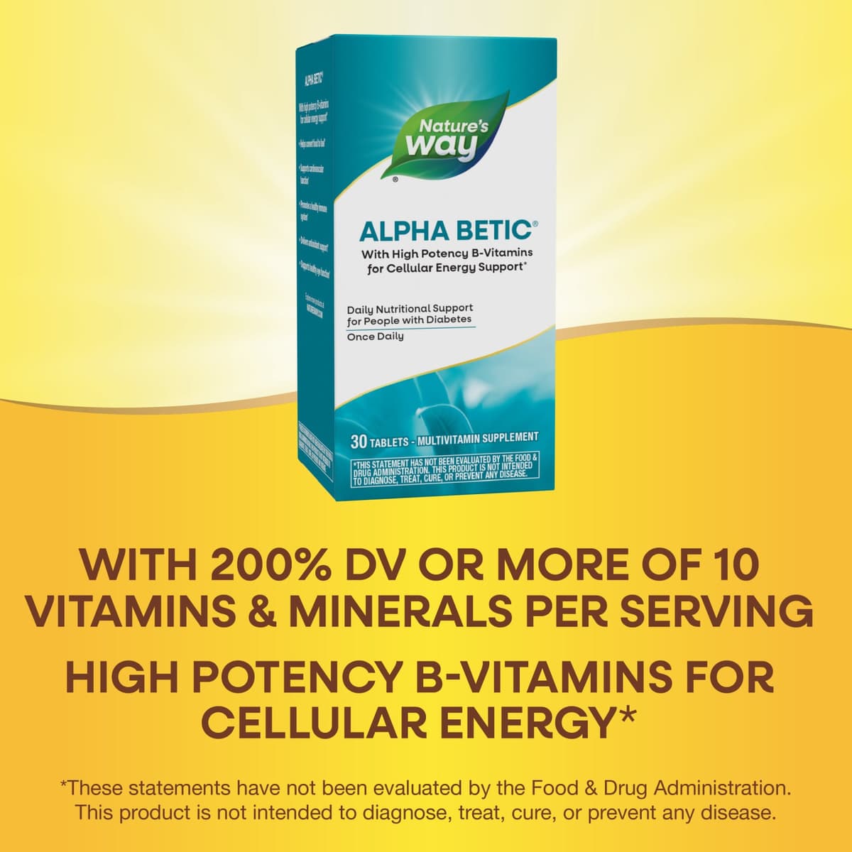 Nature'S Way - Alpha Betic - 30 Tabs