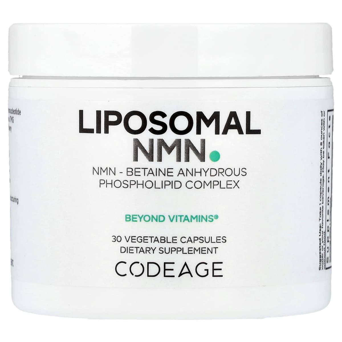 Codeage Liposomal NMN - 30 Vcaps - 30 Vegetable Caps