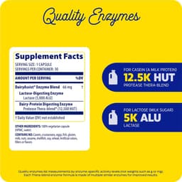 Enzymedica - Dairyassist - Complete Dairy Digestion Formula - 30 Caps
