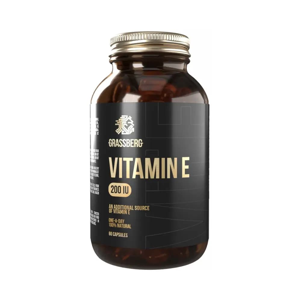 Grassberg - Vitamin E 200 IU - Unflavoured – Grassberg förpackning