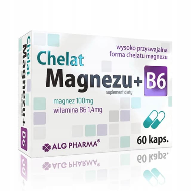 ALG PHARMA - Magnesium Chelate + B6 - 60 Caps – Alg Pharma