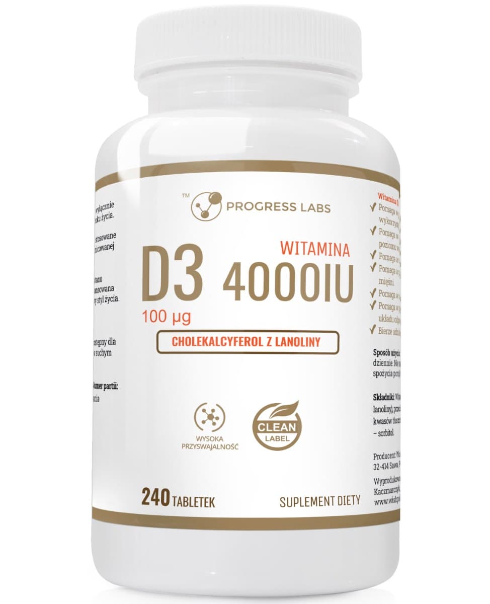 Progress Labs - Vitamin D3 4000IU – Progress Labs förpackning