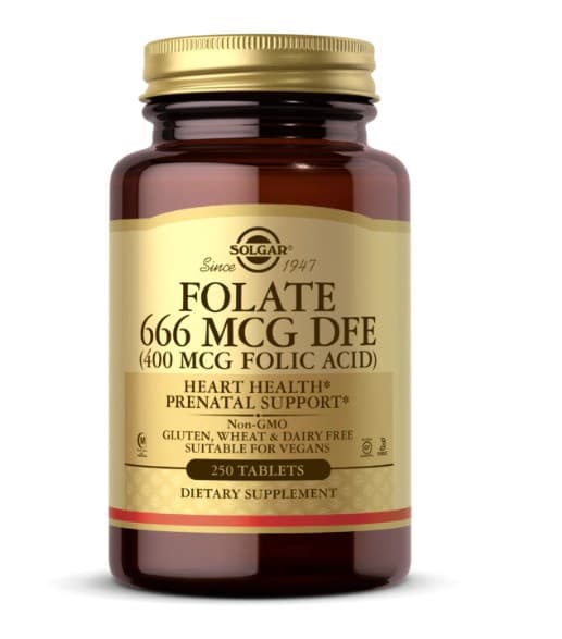 Solgar - Folate 666 MCG DFE – Solgar förpackning