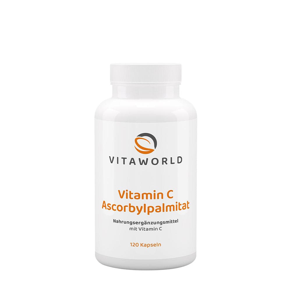 Vitaworld - Vitamin C Ascorbyl Palmitate - 120 Caps – Vitaworld förpackning