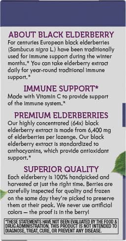 Nature's Way - Elderberry Lozenges - 30 Loz