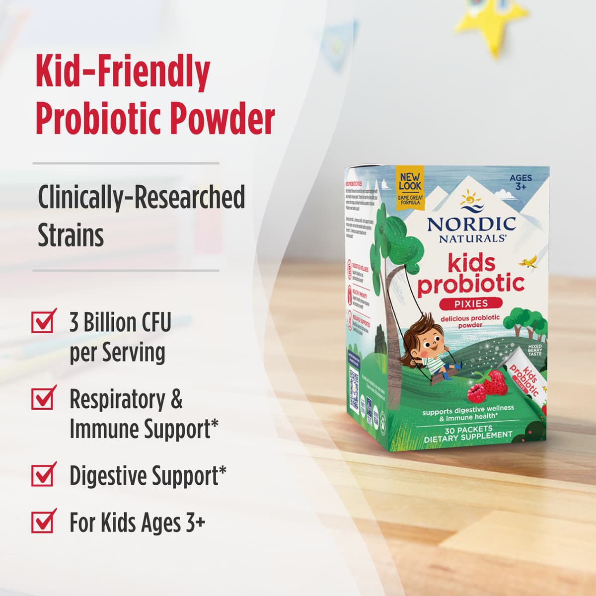 Nordic Naturals - Kids Nordicflora Probiotiske Pixies