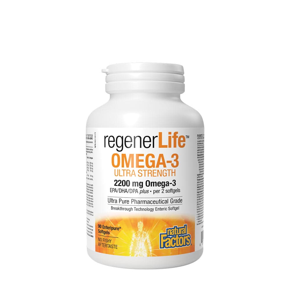 Natural Factors - Regenerlife Omega-3 Ultra Strength - 90 Sgels
