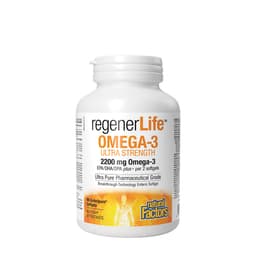 Natural Factors - Regenerlife Omega-3 Ultra Strength - 90 Sgels