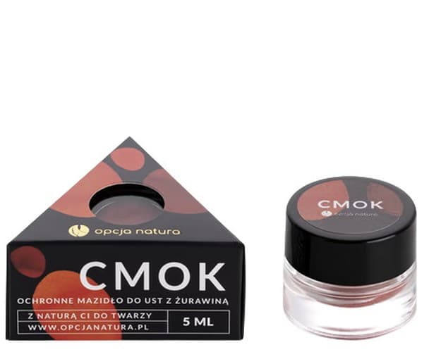 Opcja Natura - Cmok Protective Lip Balm - 5ml – Opcja Natura förpackning