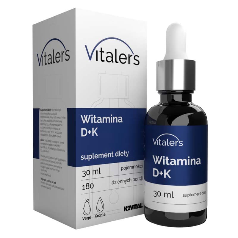 Vitalers - Vitamin D+K - 30 ml – Vitalers förpackning