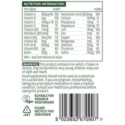 Natures Aid - Complete Multi-Vitamins & Minerals - 90 Tabs