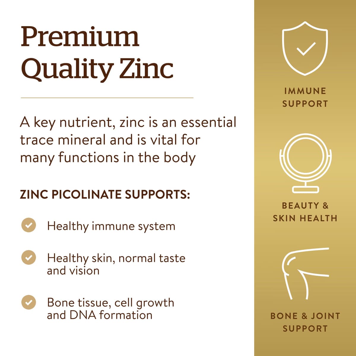 Solgar - Zinc Picolinate - 100 Tabs