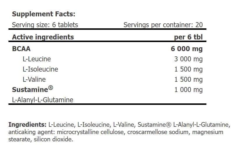 Amix - Kestoinen Synkroninen BCAA Sustamine-llä - 300g