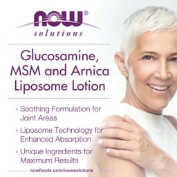 NOW Foods - Glucosamine MSM & Arnica Liposome Lotion - 237ml