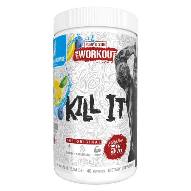 Rich Piana - 5% Nutrition Kill It - Blåbärslemonad, 400 g – Rich Piana