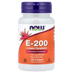 NOW Foods - Vitamin E-200, Natural - 100 Sgels