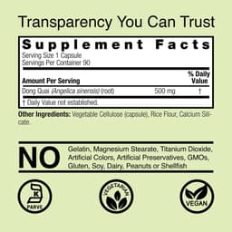 Nature's Answer - Dong Quai - 90 Vegetarian Capsules