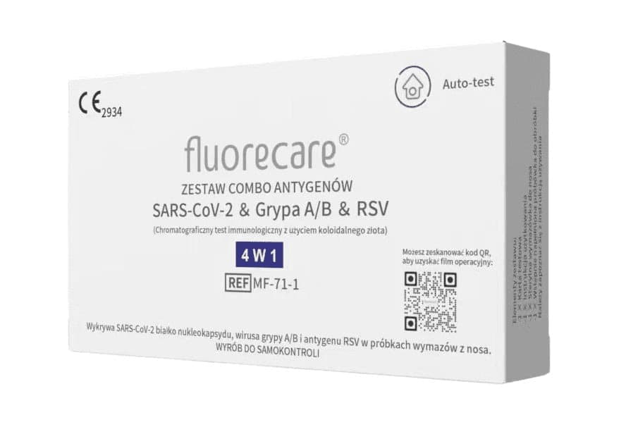 Fluorecare - Test SARS-CoV-2 & Grypa AB & RSV Antygen COMBO