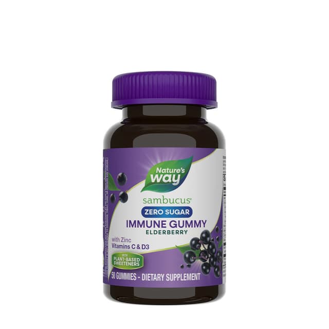 Nature's Way - Elderberry Zero Sugar Immune Gummy - 50 Gummies – Nature's Way