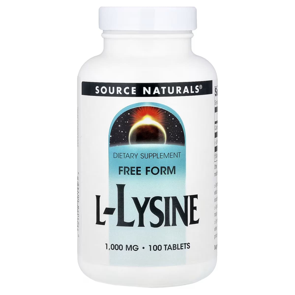 Source Naturals - L-Lysine - 100 Tabs