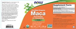 Now Foods - Maca 6:1 Concentrate, Pure Powder - 198g