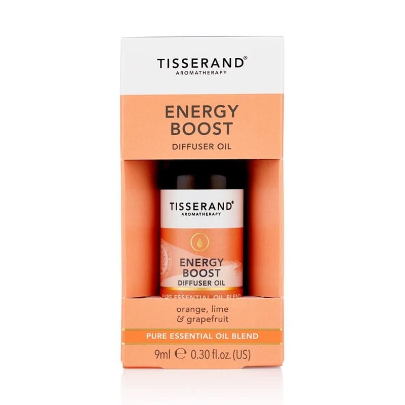 Tisserand Aromatherapy - Energy Boost Diffuser Oil - 9ml – Tisserand Aromatherapy förpackning