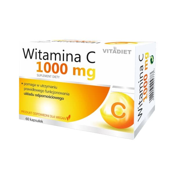 VITADIET - Vitamin C 1000 - 60 Caps – VitaDiet förpackning
