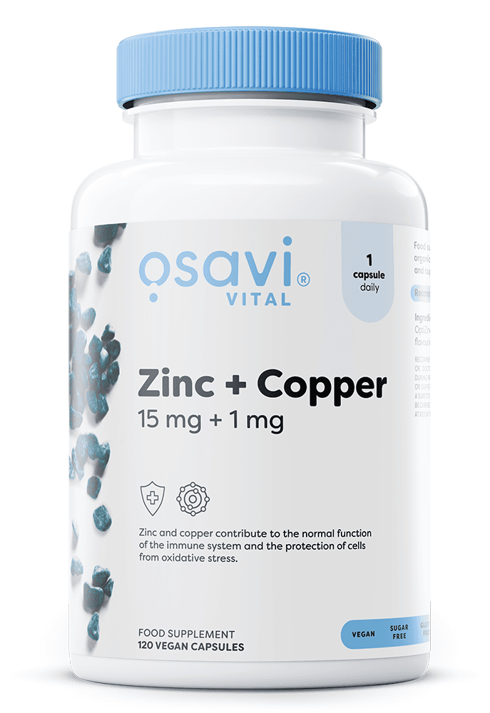 Osavi - Zinc + Copper 15mg + 1mg – Osavi förpackning