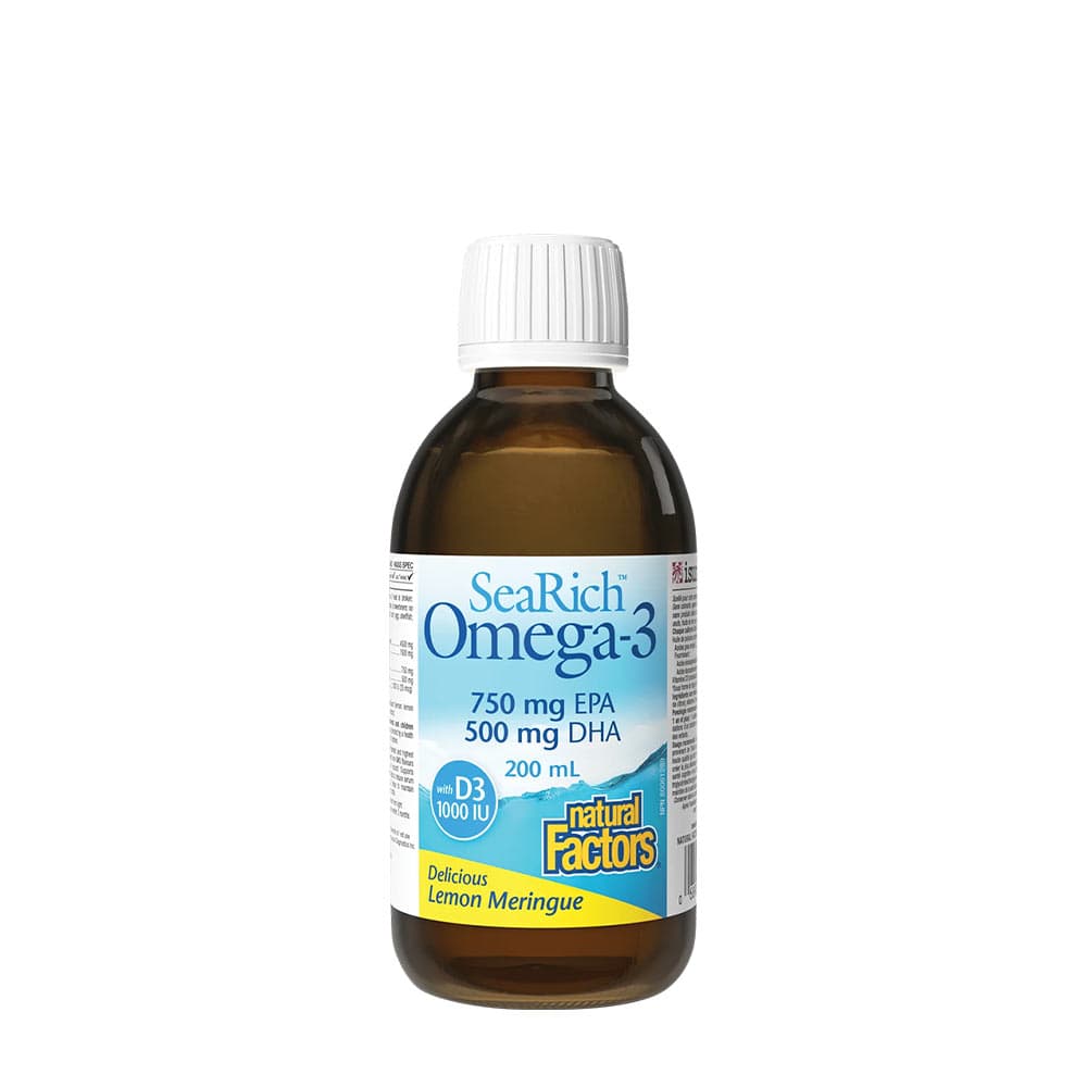 Natural Factors - Searich Omega-3 - 200ml – Natural Factors förpackning