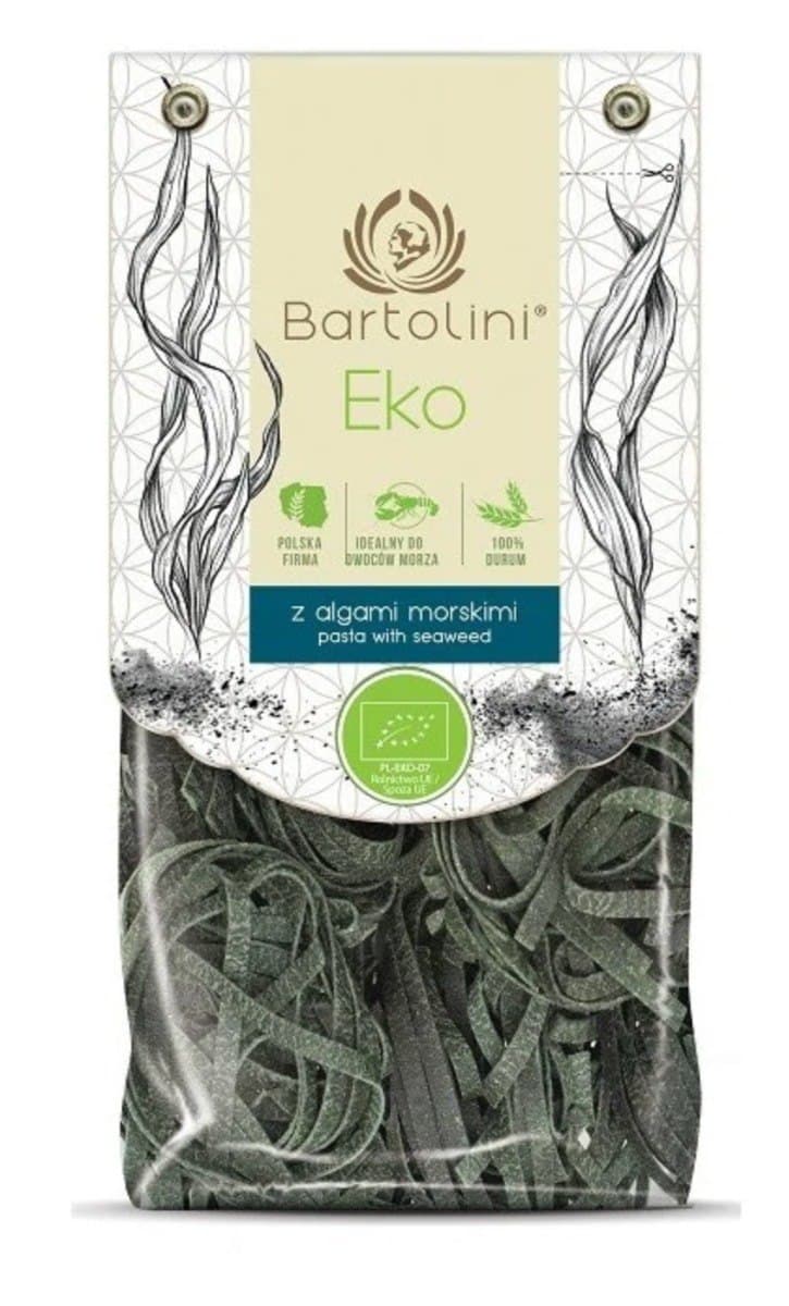 Bartolini - Eko Pasta with Seaweed - 250g – Bartolini förpackning