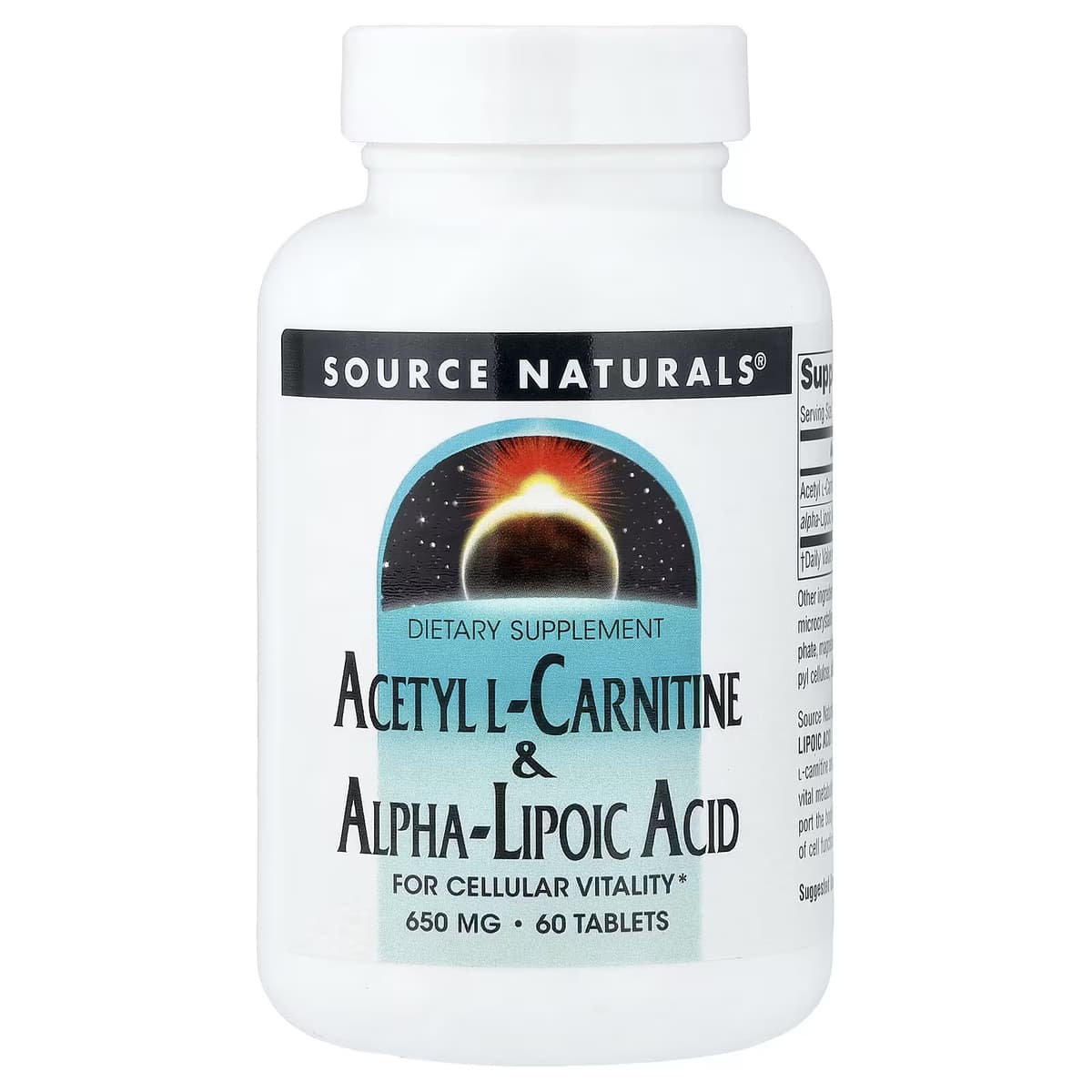 Source Naturals - L-Carnitine & Alpha-Lipoic Acid - 60 Tabs
