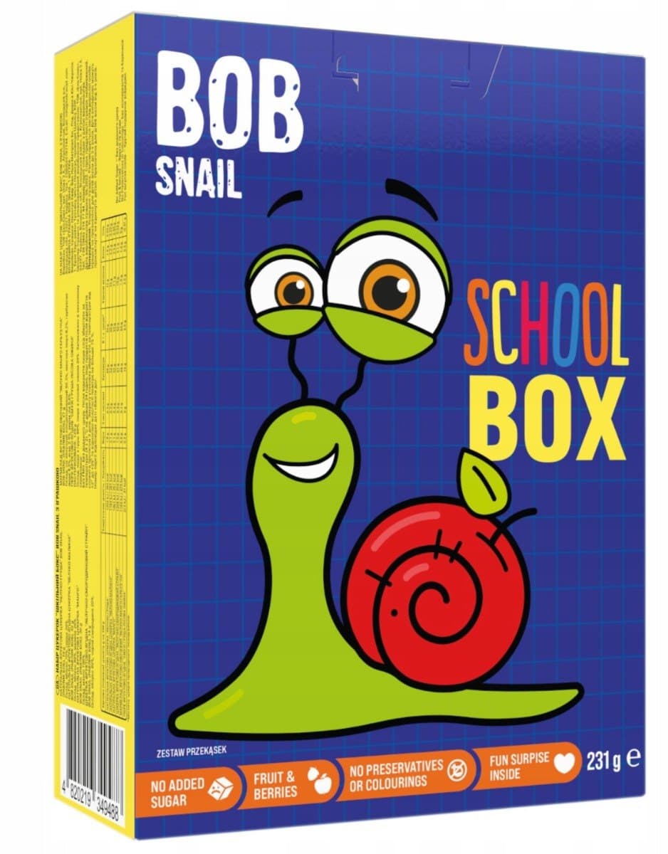 EkoWital - BOB SNAIL School Box - 231g – EkoWital förpackning