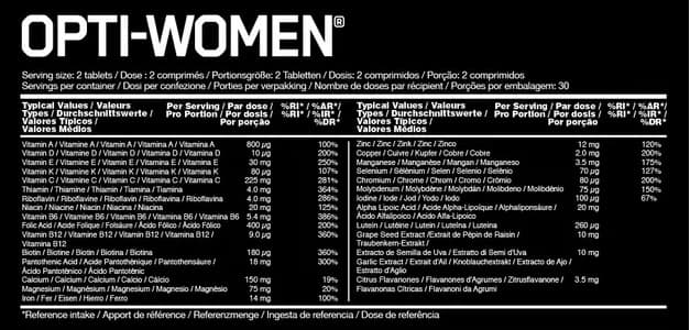 Optimum Nutrition - Opti-Women - 60 kapslar