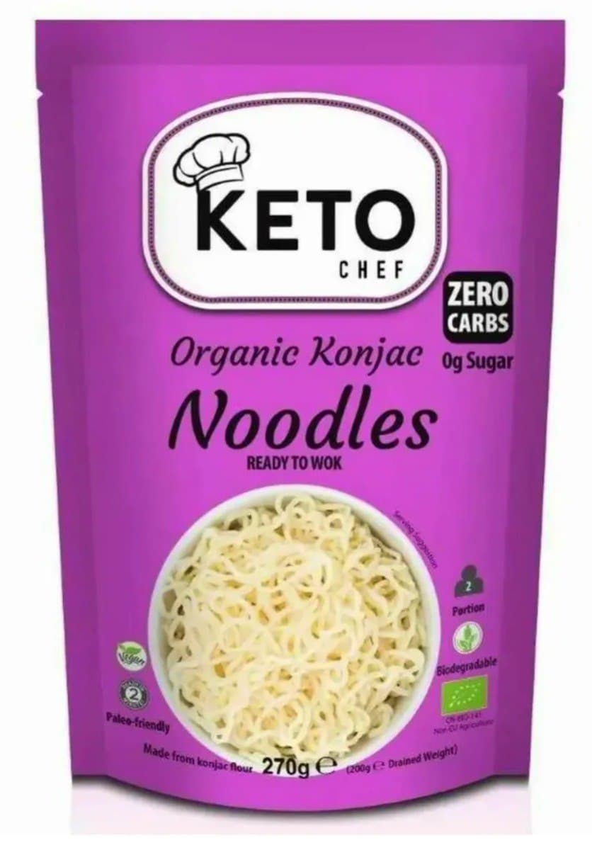 Keto Chef - Luomu Konjakki-nuudelit - 270g – Keto Chef pakkaus