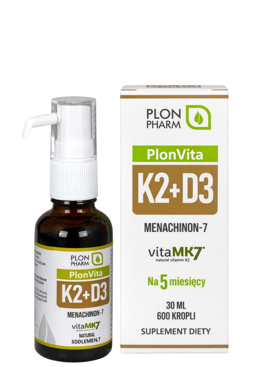 Plon Pharm - Plonvita K2+D3 - 30ml / 600 Drops – Plon Pharm förpackning