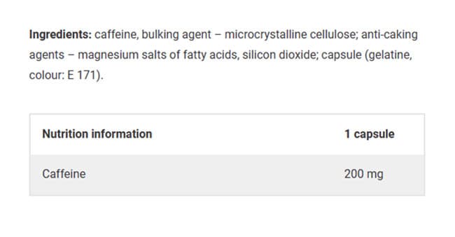 Olimp Labs - Caffeine Kick - 60 Kapsler
