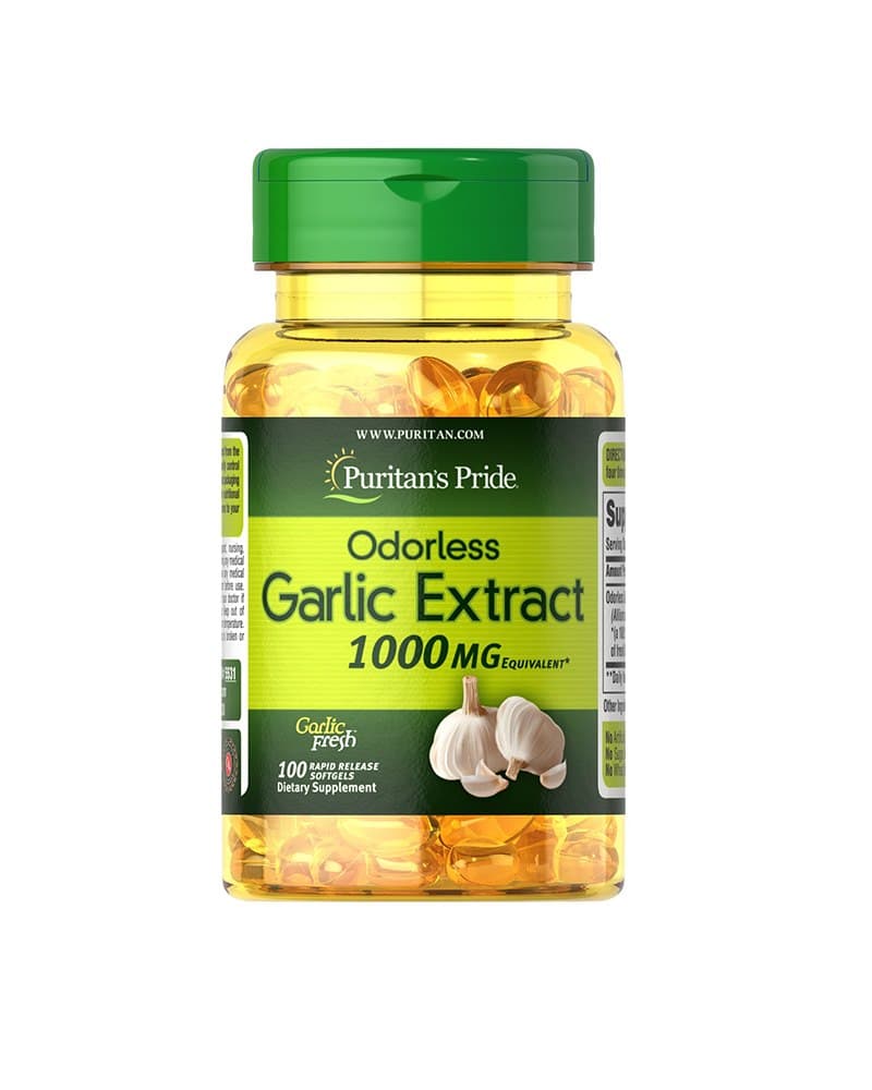Puritan's Pride - Odorless Garlic Extract - 100 Rapid Release Softgels