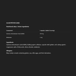 Allnutrition - GABA - 90 Caps
