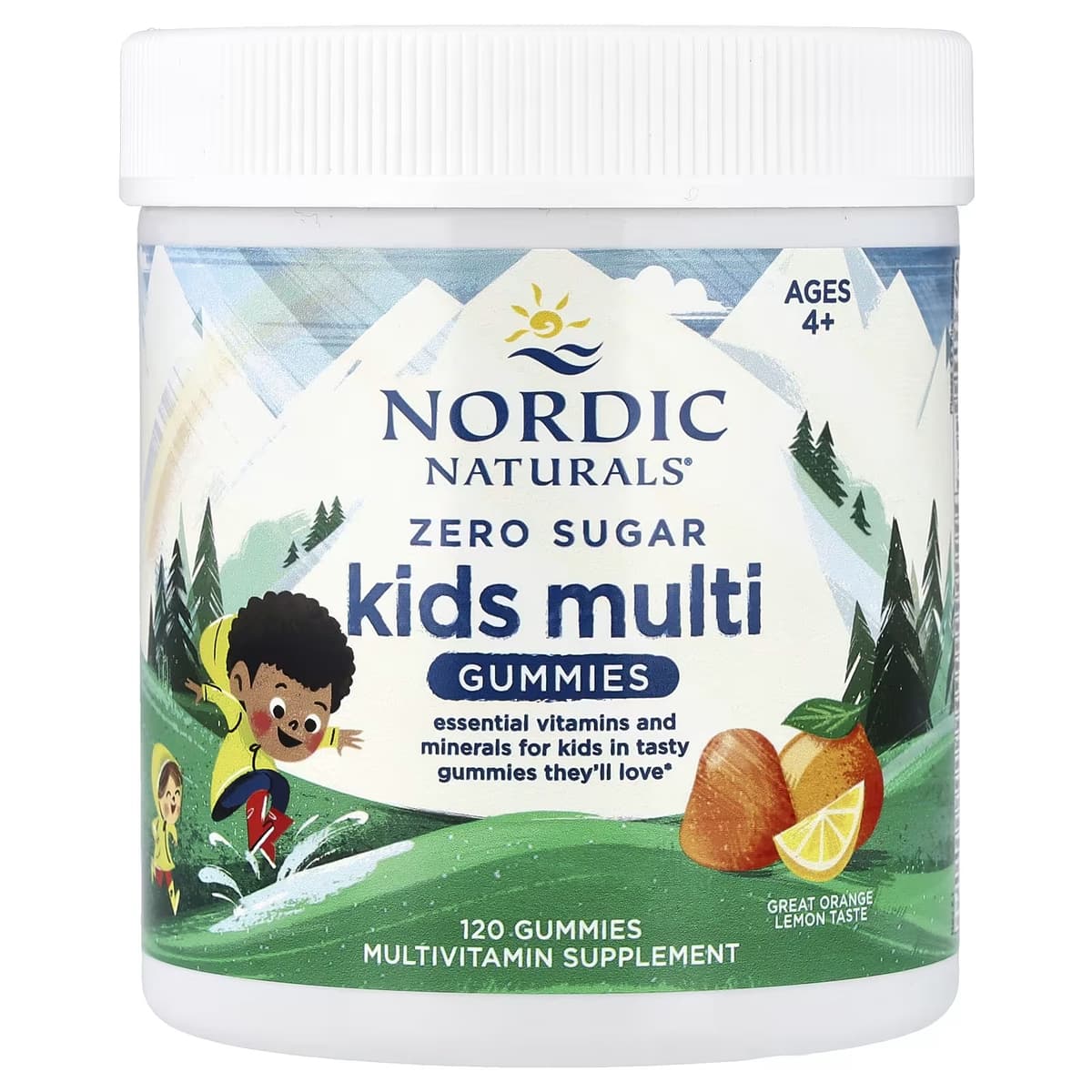 Nordic Naturals - Kids Multi Zero Sugar Orange Lemon - 120 Gummies